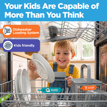 Dishwasher Loading Guide Signs for Kids Chores & Families