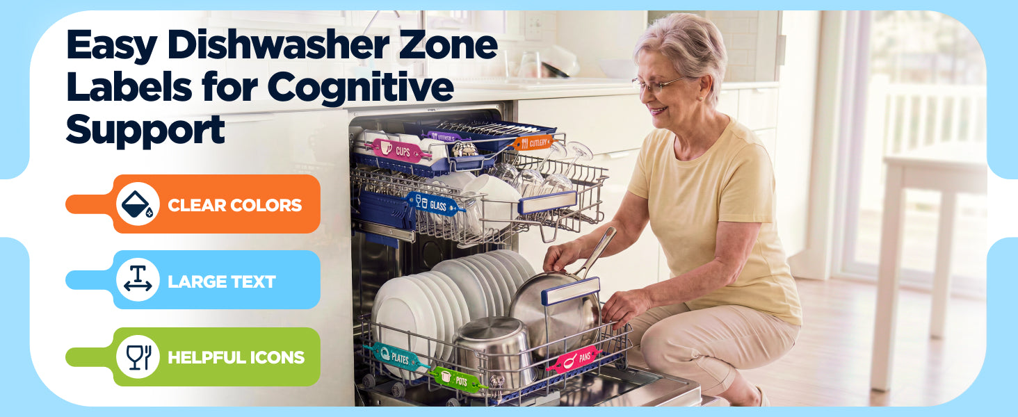 Easy Dishwasher Zone Labels